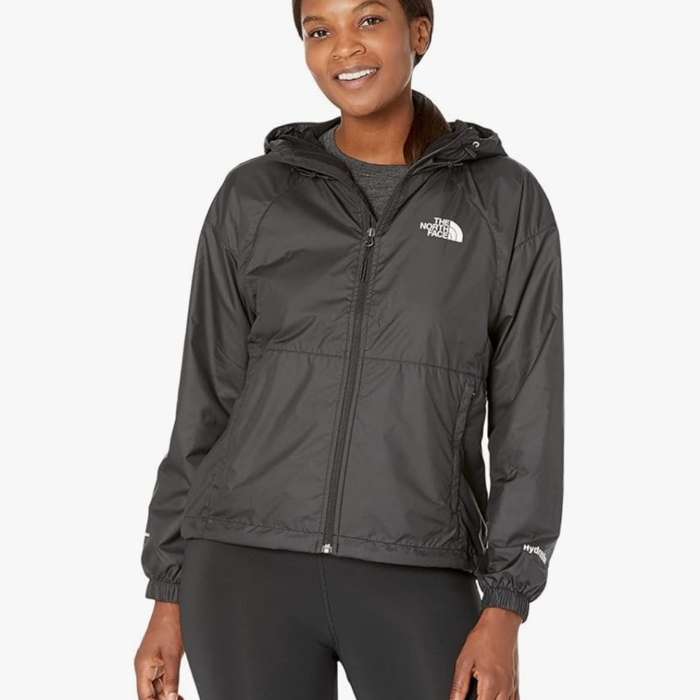 The North Face Jacket Women Small Black Full Zip Hoodie Windbreaker packable